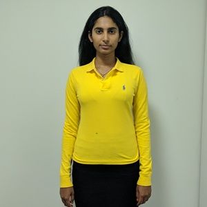 Ralph Lauren Yellow Long Sleeve Polo (XS)